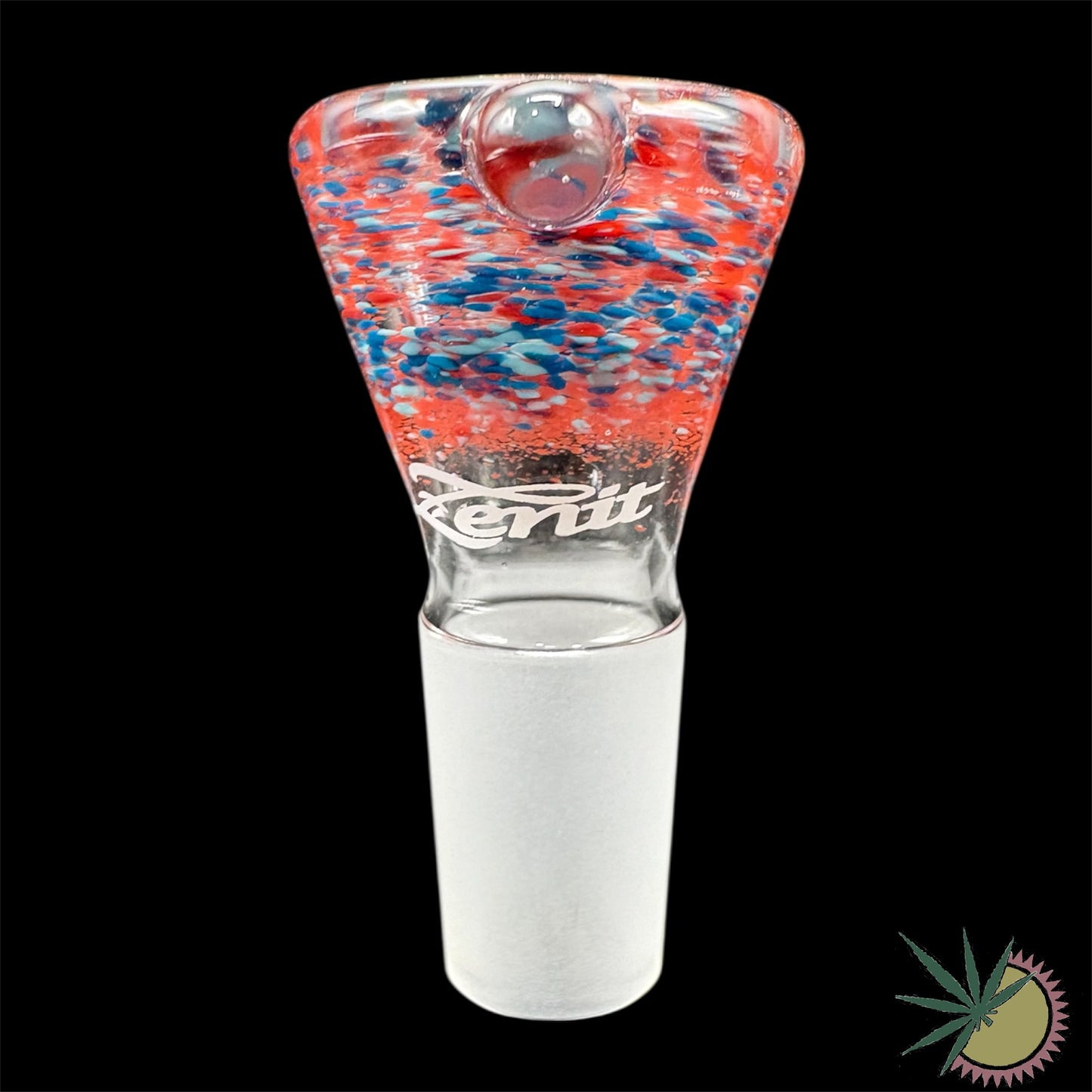 Zenit Bongkopf Rot-Blaues Granulat 18.8er Schliff Turbo