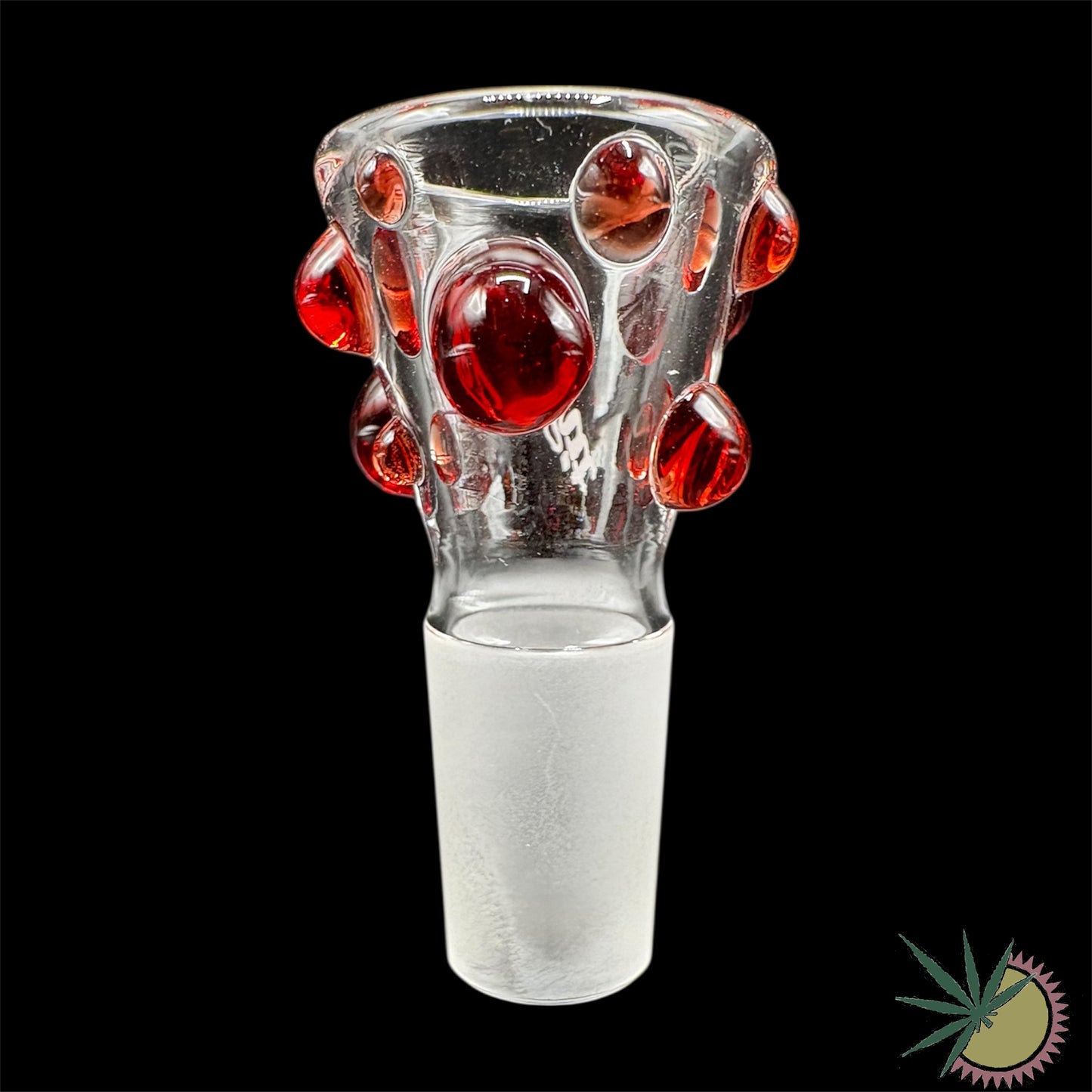 Zenit Bongkopf Rote Bobbles 18.8er Schliff Turbo