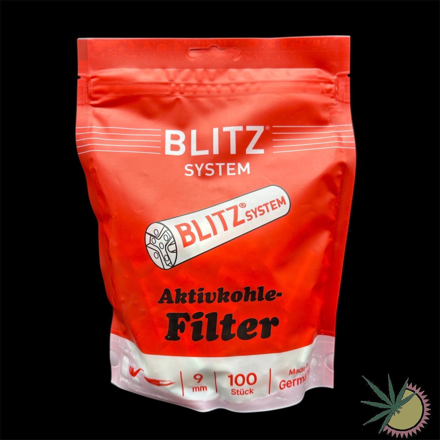 Blitz Aktivkohlefilter Ø9mm 1 Packung á 100 Stück