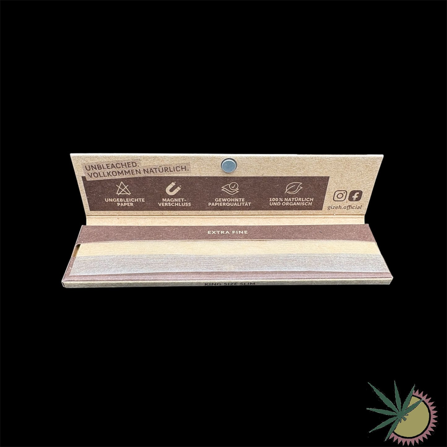 Gizeh Extra Fine Unbleached Longpapers King Size Slim
