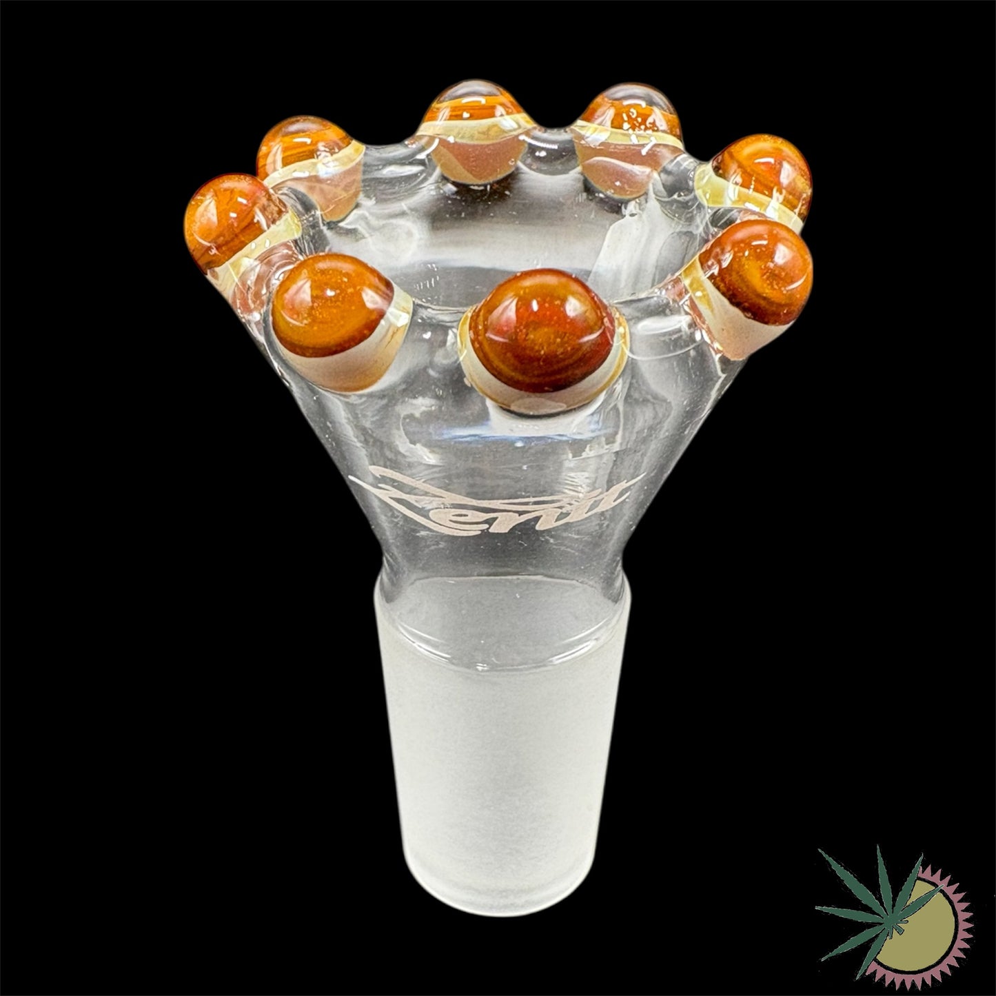 Zenit Bongkopf Herbstlaub Brauntöne Krone 18.8er Schliff Turbo