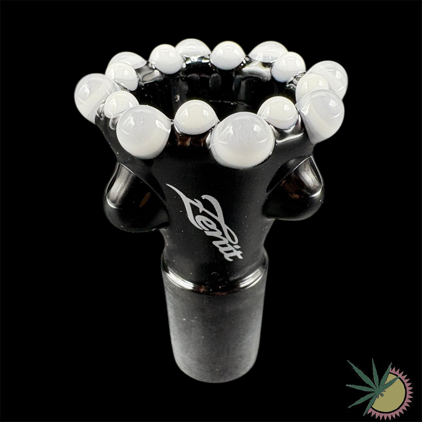 Zenit Bongkopf Fully Dimension Doppelkrone Schwarz-Weiß 18.8er Schliff Turbo