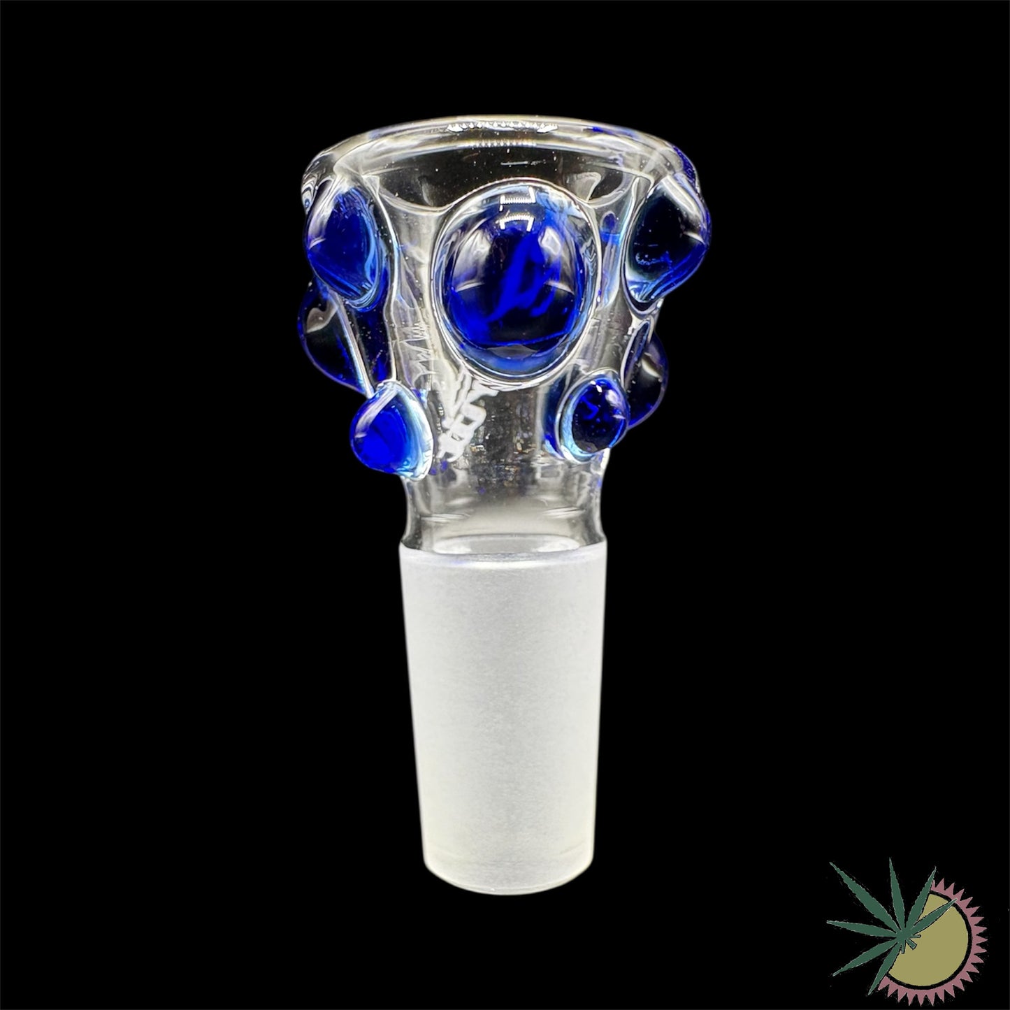 Zenit Bongkopf Dunkelblaue Bobbles 14.5er Schliff Turbo