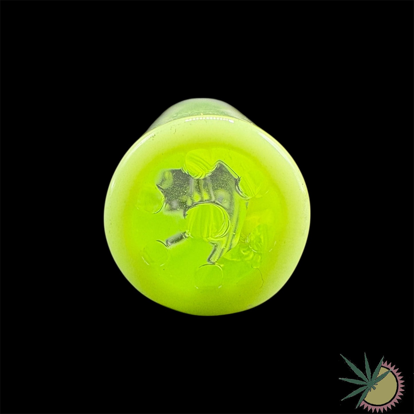 JellyJoker Spiral-Tip Milky Green Ø12mm aus Glas 7-Loch