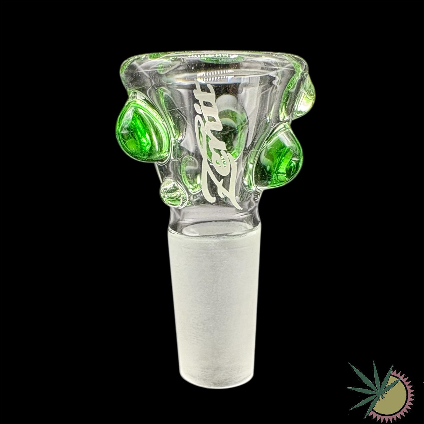 Zenit Bongkopf Grüne Bobbles 14.5er Schliff Turbo