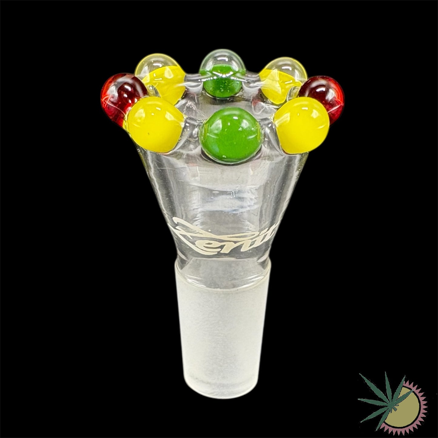 Zenit Bongkopf Rot-Gelb-Grüne Krone 14.5er Schliff Turbo