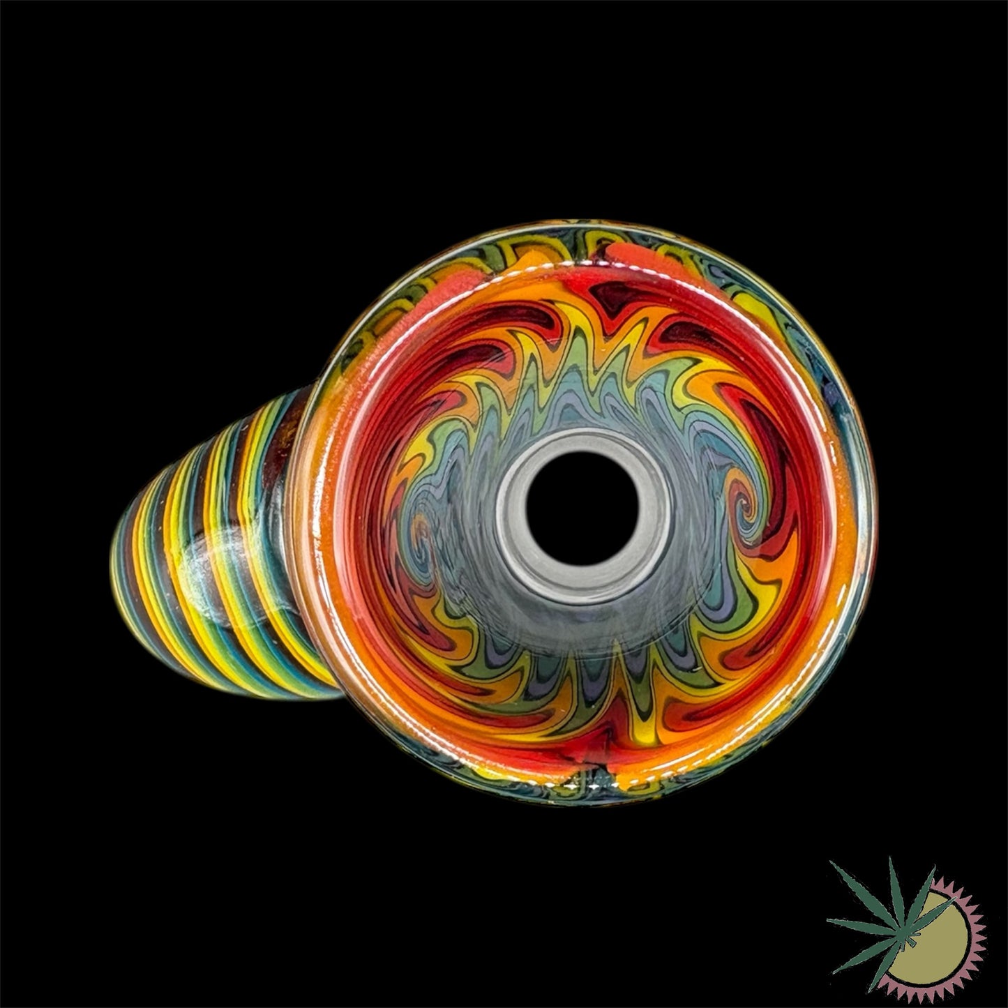 Zenit Bongkopf Custom Horn Farbsection #1 18.8er Schliff inklusive Hutstand