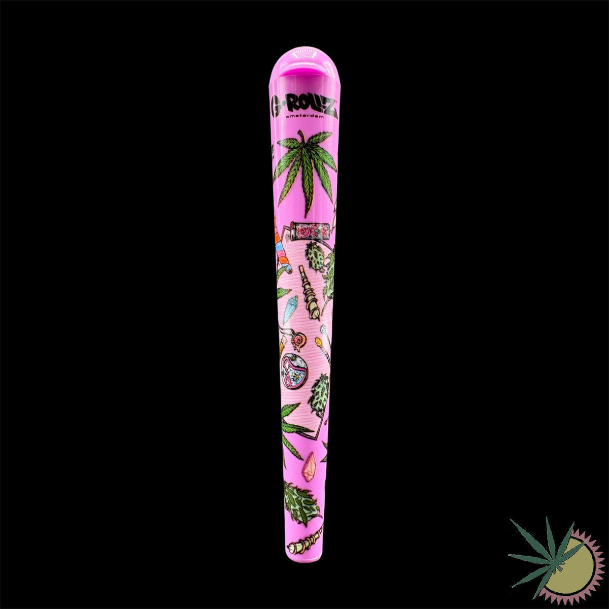 G-Rollz Transporthülse Pink mit Motiv 12cm aus Kunststoff