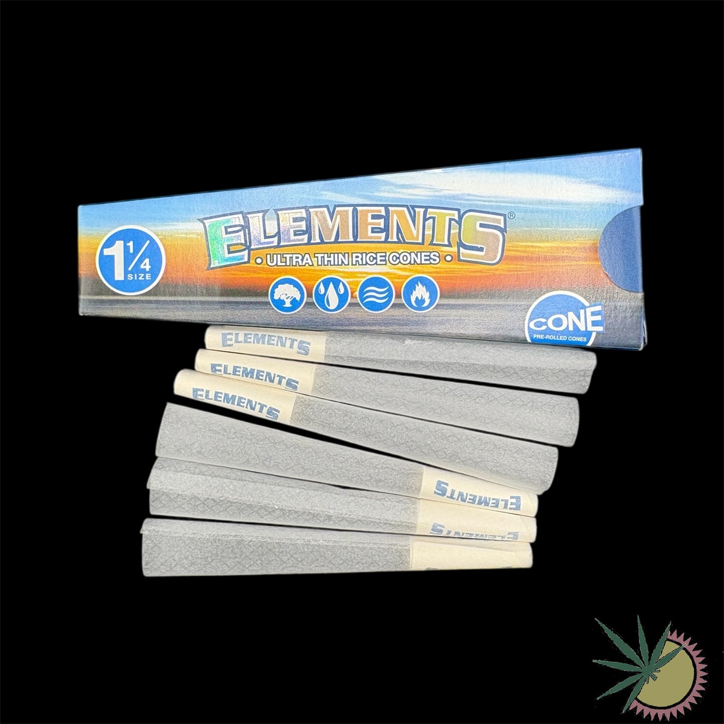 Elements Cones Hülsen 1 1/4 Queensize 1 Packung á 6 Stück