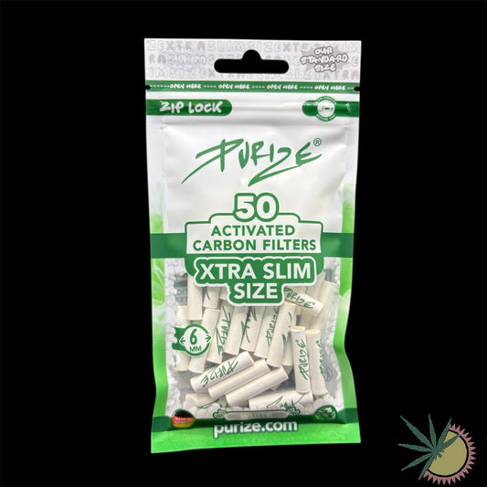 Purize Aktivkohlefilter Ø6mm Xtra Slim 1 Packung á 50 Stück verschiedene Farben