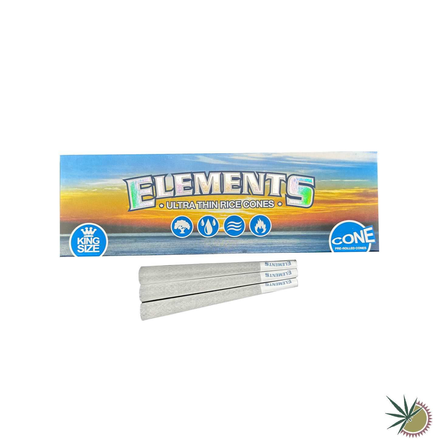 Elements Cones Hülsen King Size Slim 1 Packung á 40 Stück