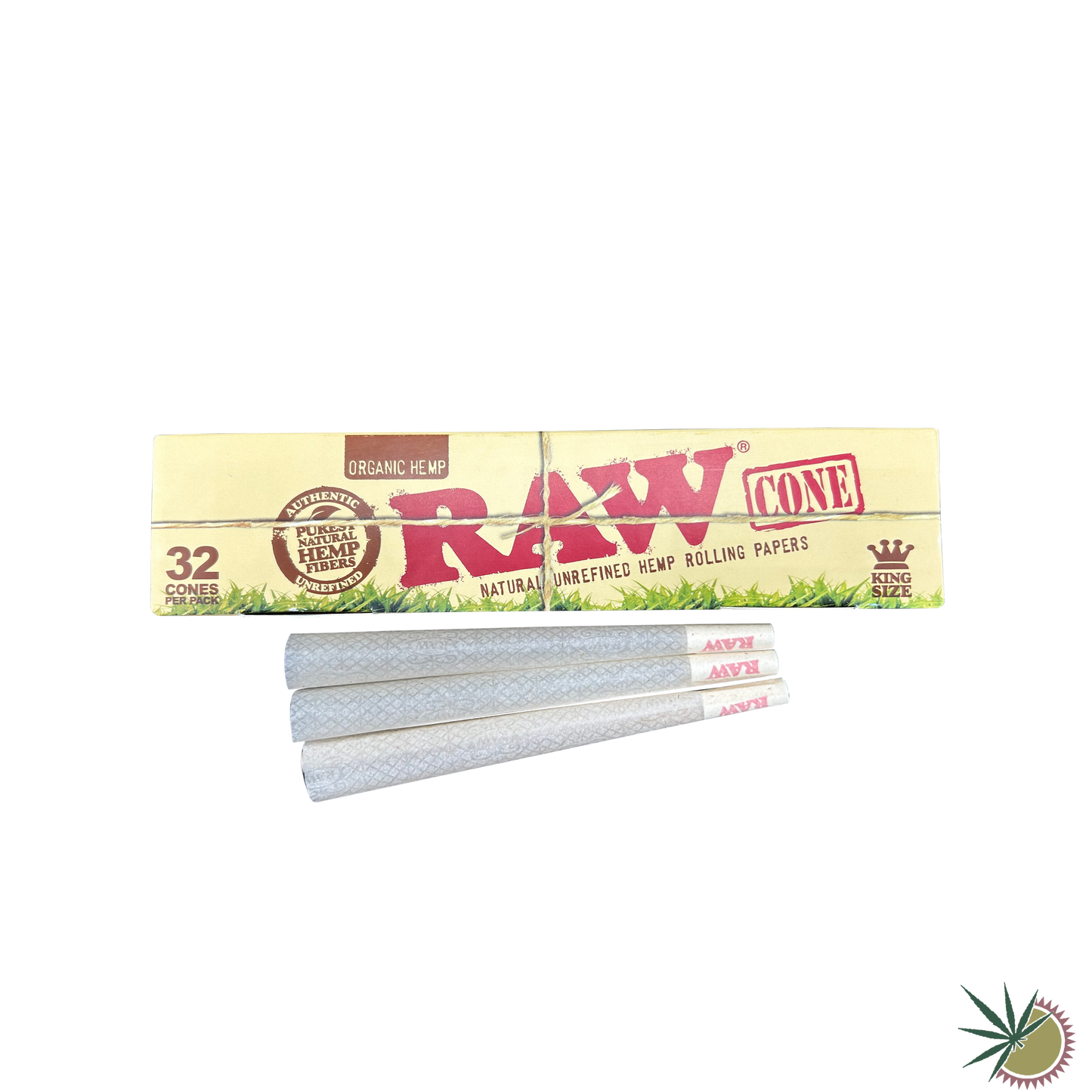 RAW Hemp Cones Hülsen King Size Slim aus Hanf 1 Packung á 32 Stück