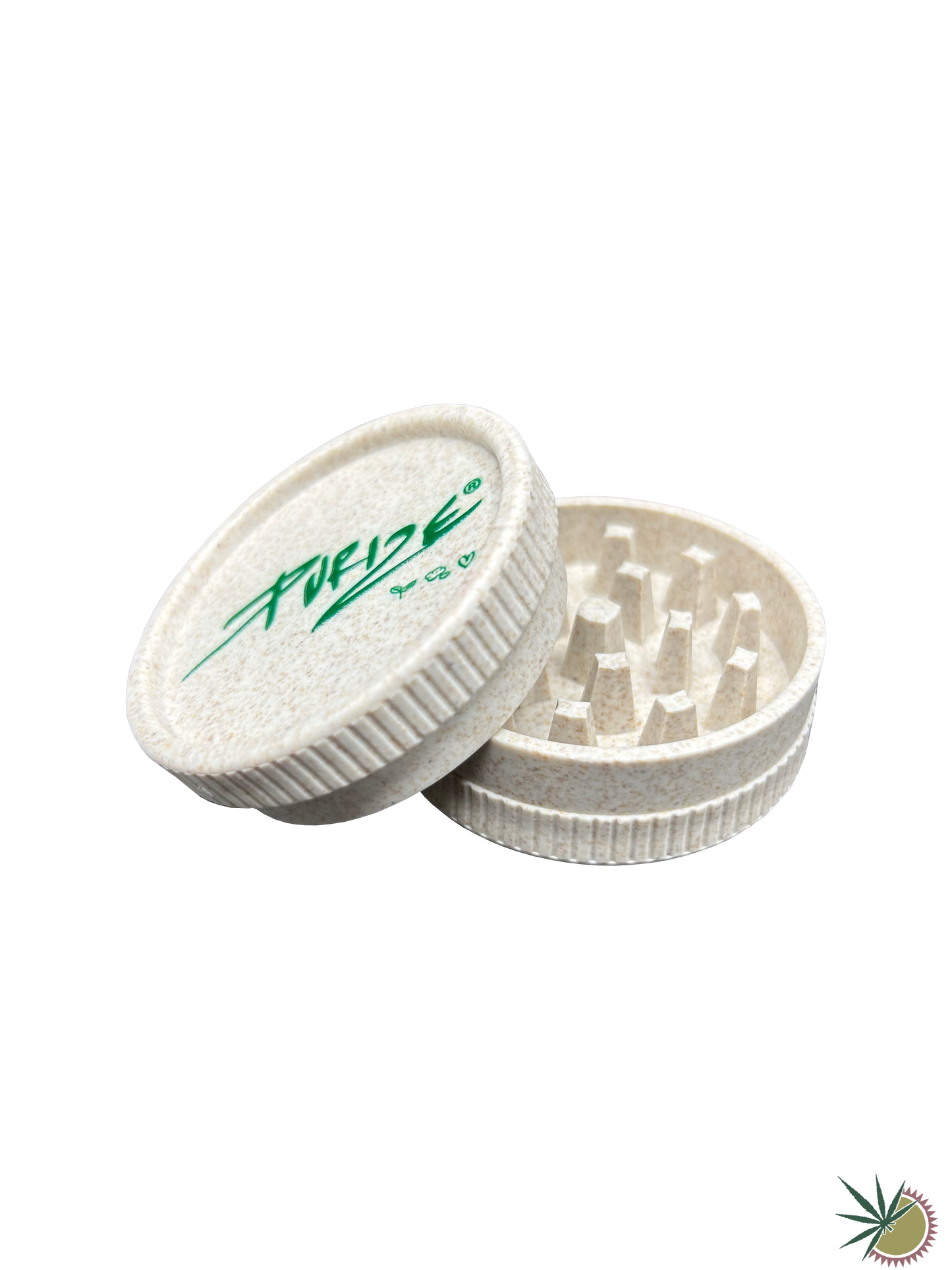 Grinder 2-teilig "Purize" Ø55mm aus Kunststoff mit organischem Anteil