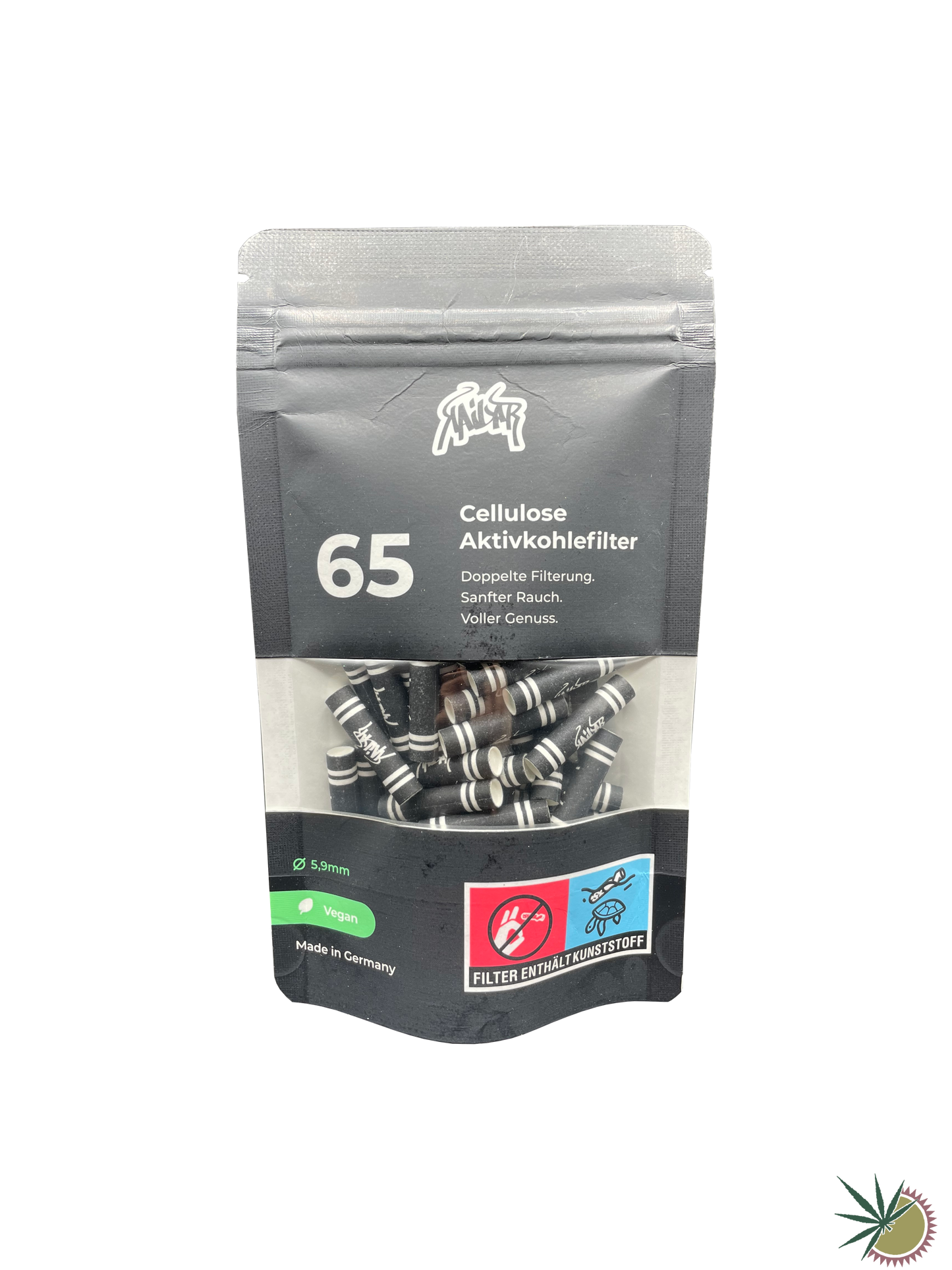 Kailar Zellstoff-Aktivkohlefilter Ø5.9mm 1 Packung á 65 Stück verschiedene Farben