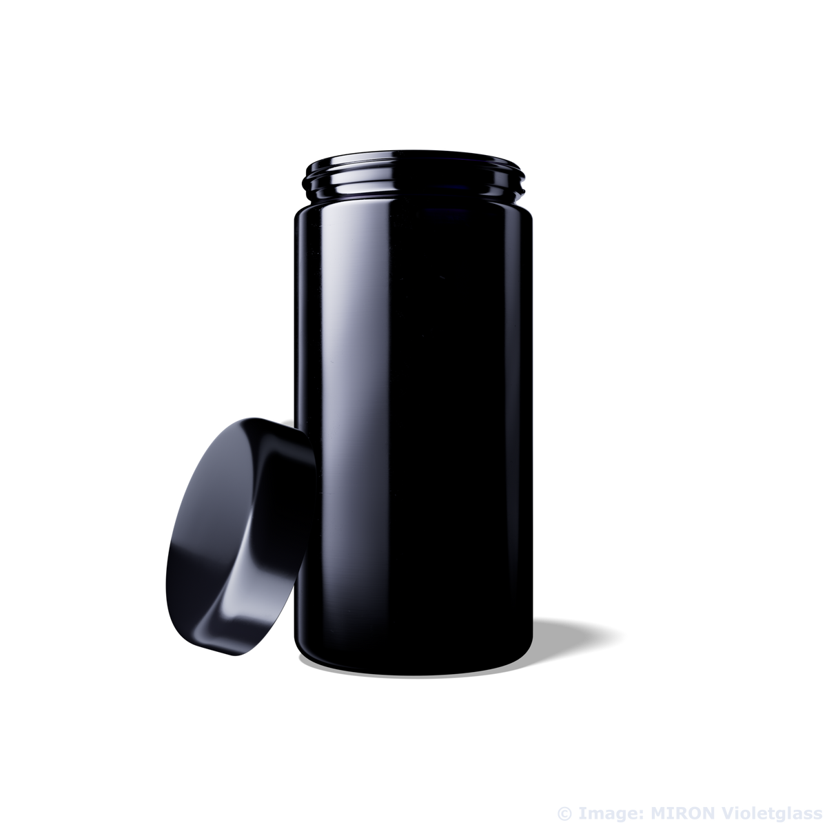 MIRON Original Violettglas zum Lagern/Fermentieren von Kräutern etc. mit Schraubdeckel verschiedene Größen