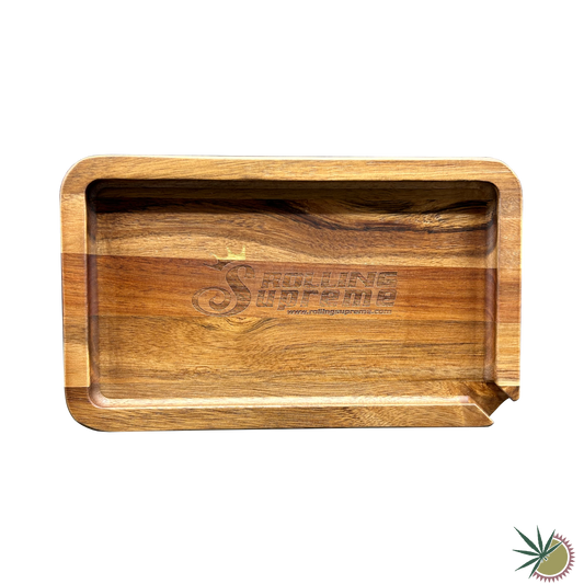 Tray "Rolling Supreme" aus Holz 23.5x14cm