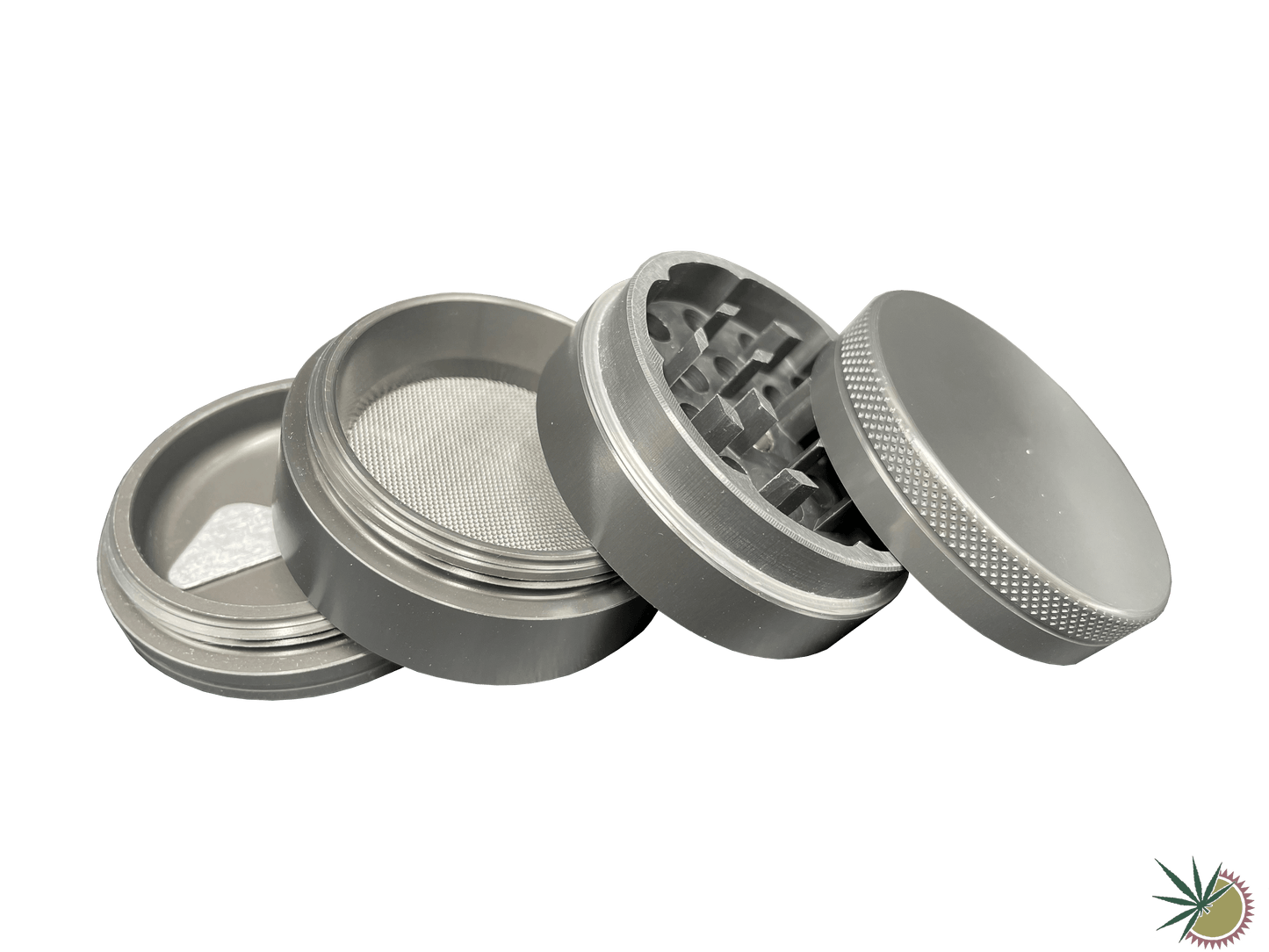 Grinder 4-teilig "Anodisiert" Ø50mm aus gehärtetem Metall - THC Headshop