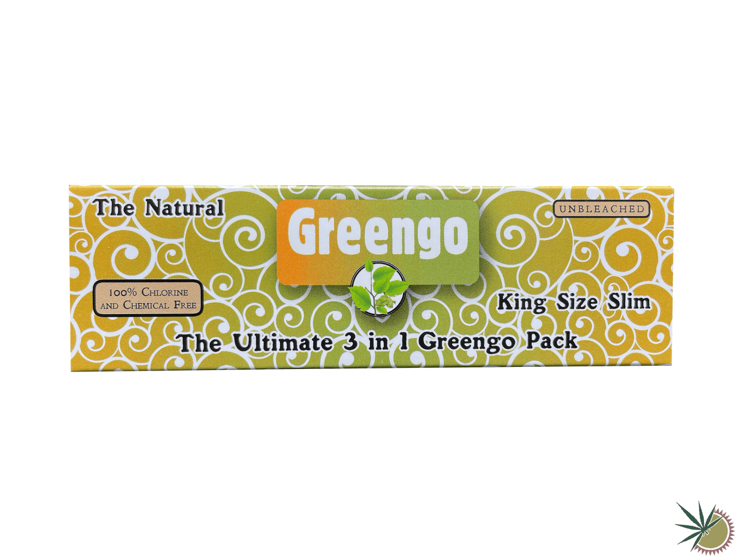Greengo Longpapers 3in1 ungebleicht + Tips + Mischschale King Size Slim - THC Headshop