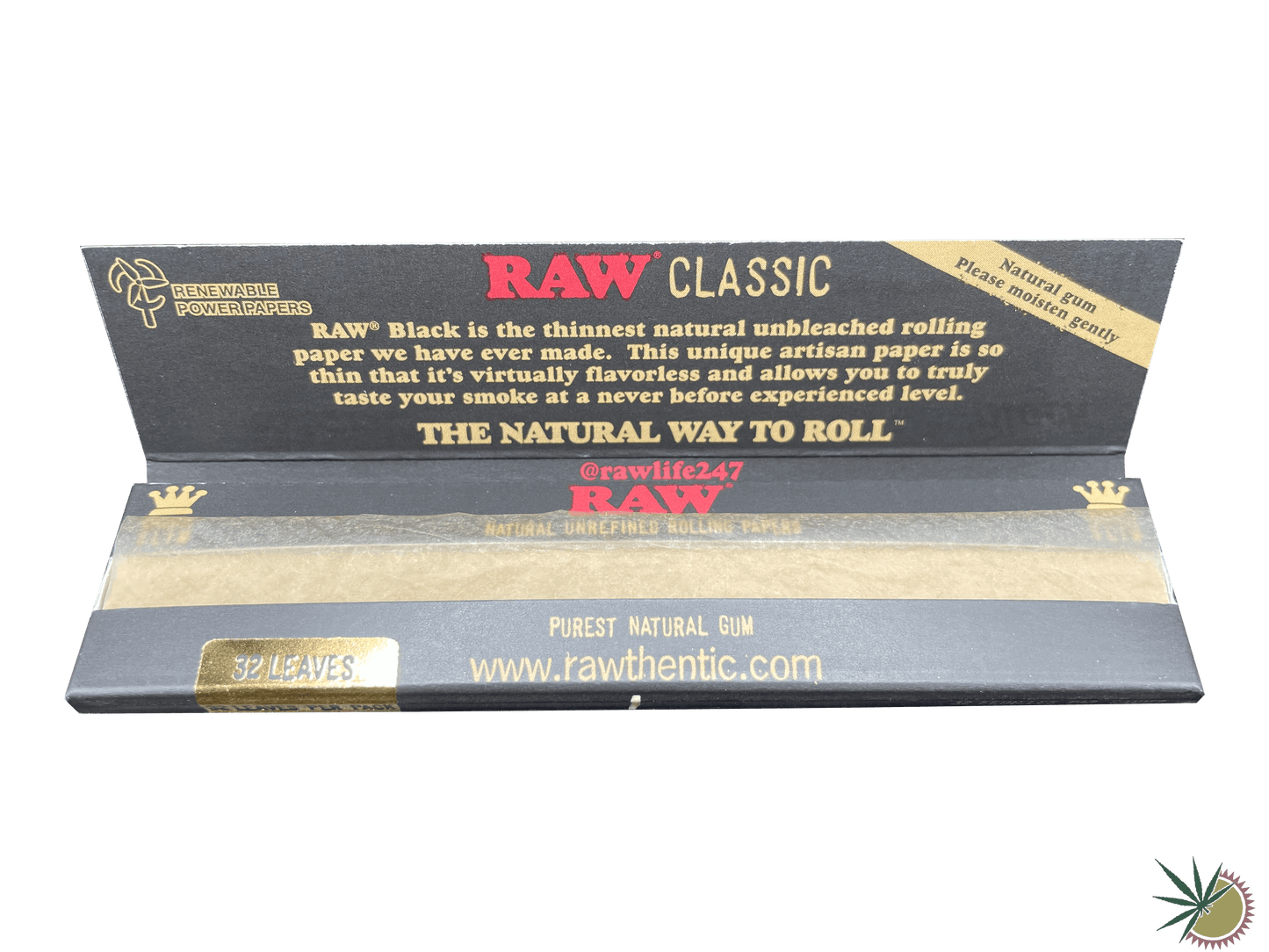 RAW Black Longpapers ungebleicht King Size Slim - THC Headshop