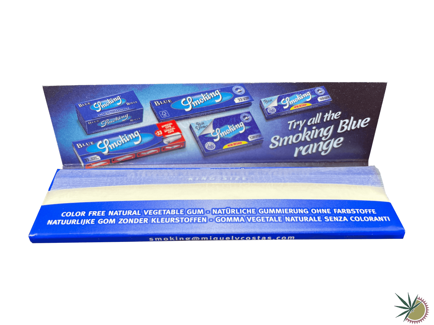 Smoking Blue Longpapers King Size - THC Headshop