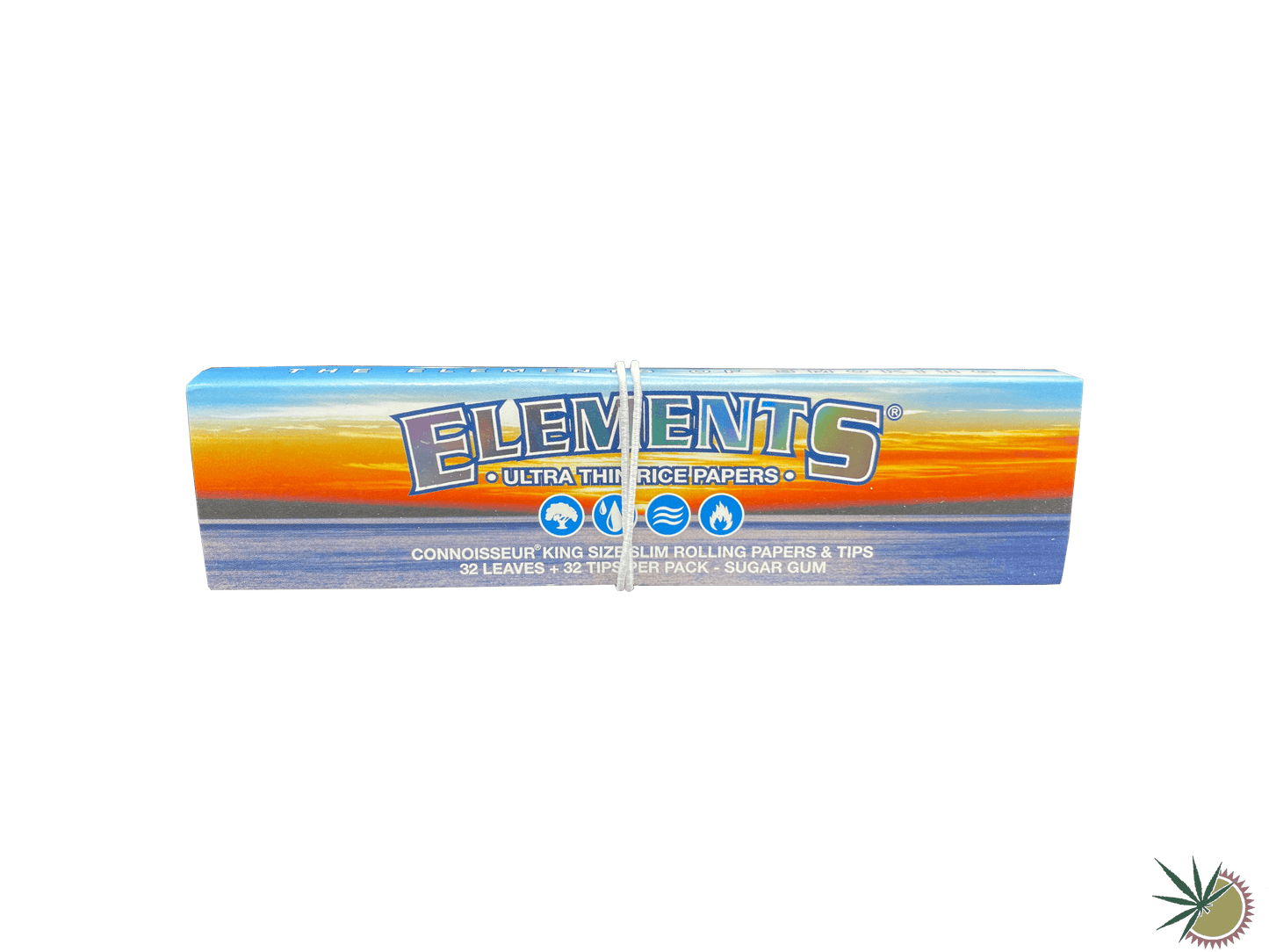 Elements Longpapers aus Reis + Tips King Size Slim - THC Headshop