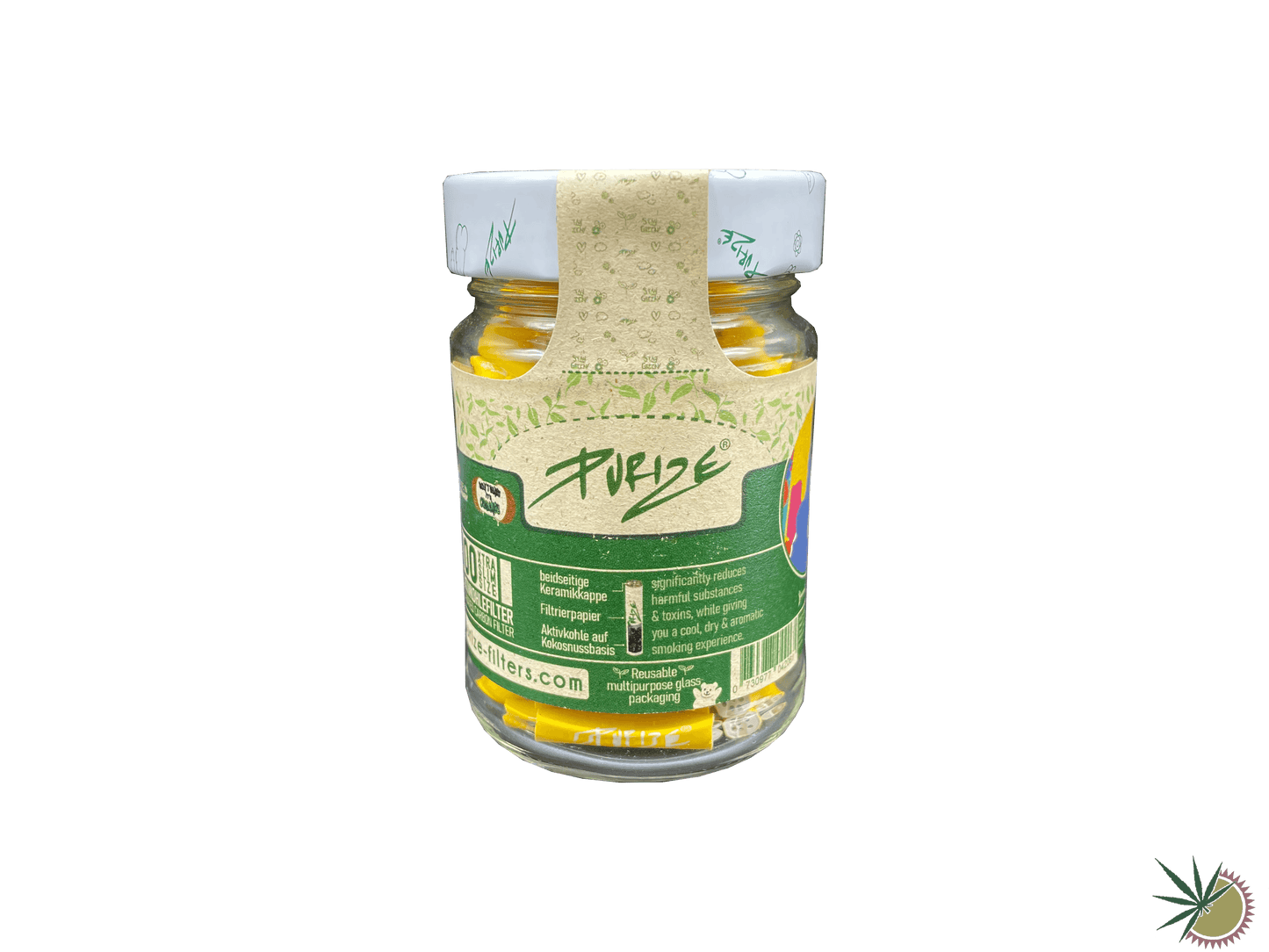 Purize Aktivkohlefilter Ø 5,9mm Xtra Slim 100 Stück im Schraubdeckelglas - verschiedene Farben - THC Headshop
