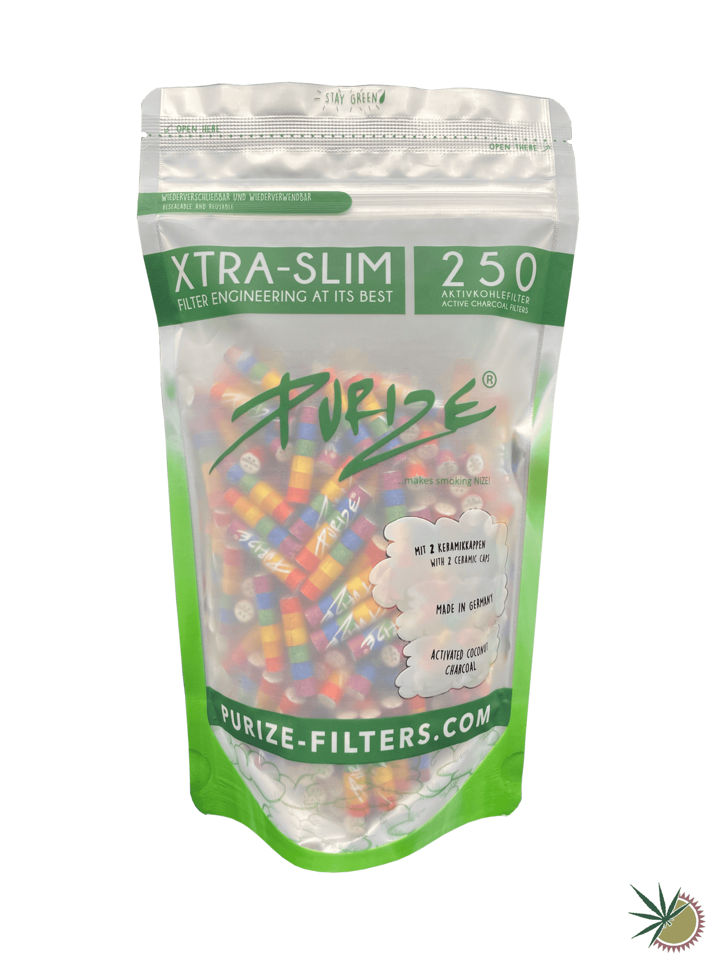 Purize Aktivkohlefilter Ø5,9mm Xtra Slim 1 Packung á 250 Stück verschiedene Farben - THC Headshop
