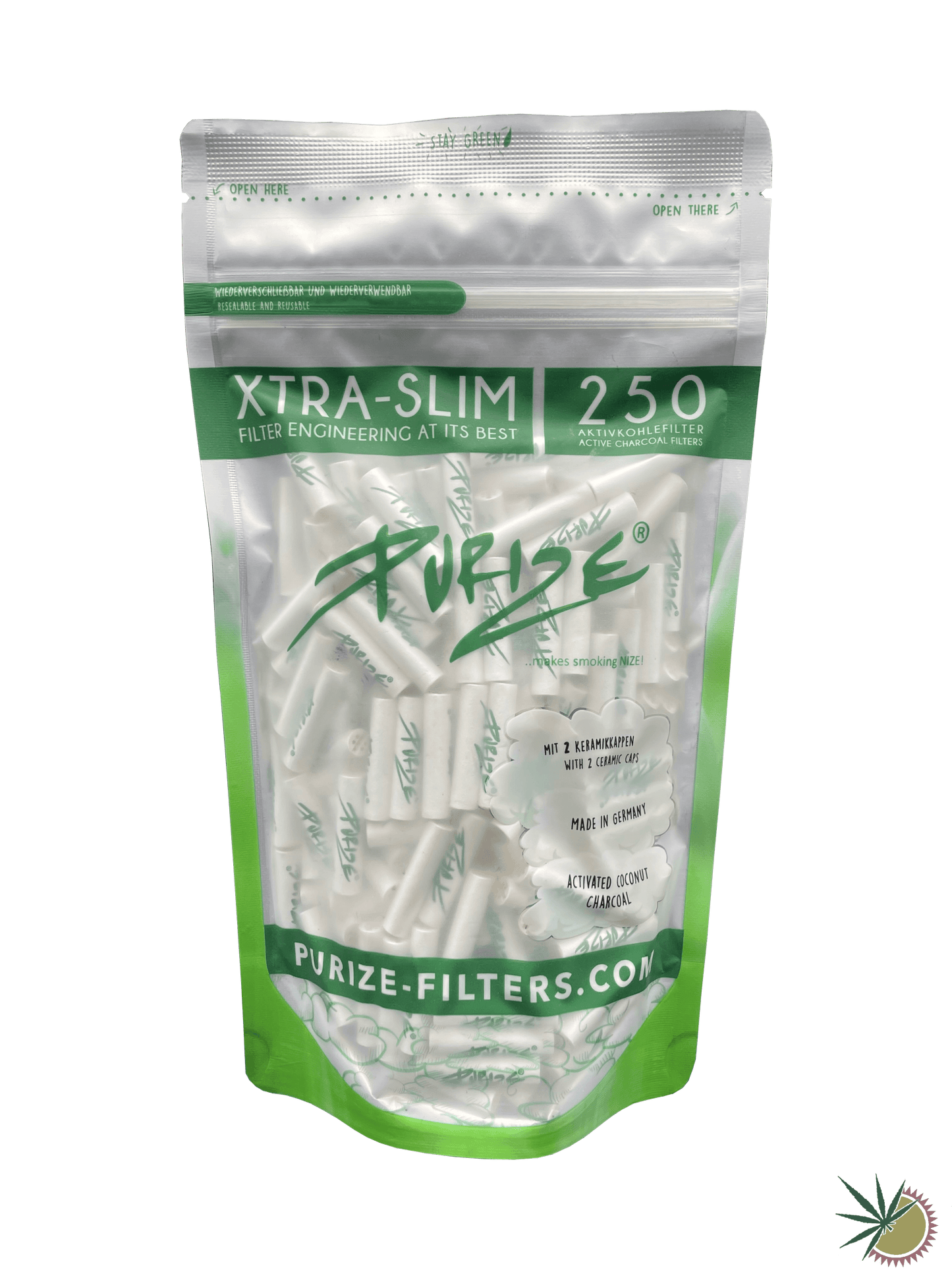 Purize Aktivkohlefilter Ø5,9mm Xtra Slim 1 Packung á 250 Stück verschiedene Farben - THC Headshop