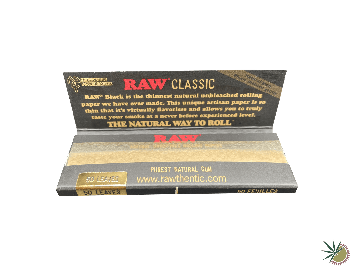 1 1/4 Papers Queen Size Slim RAW Black - THC Headshop