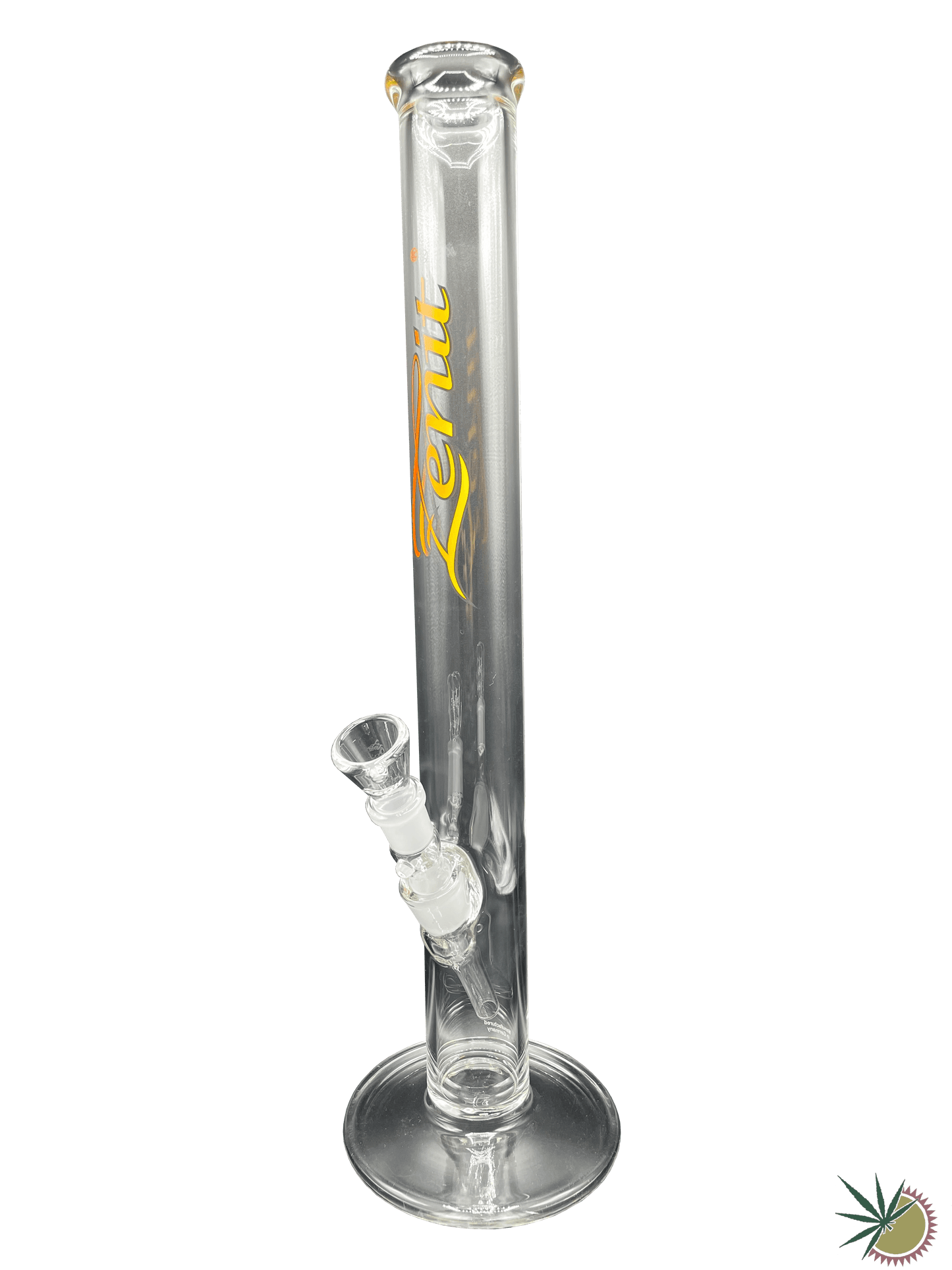 Zenit Bong 18.8er Schliff Rot-gelbes Logo 5mm 50cm Mega-Cut - THC Headshop