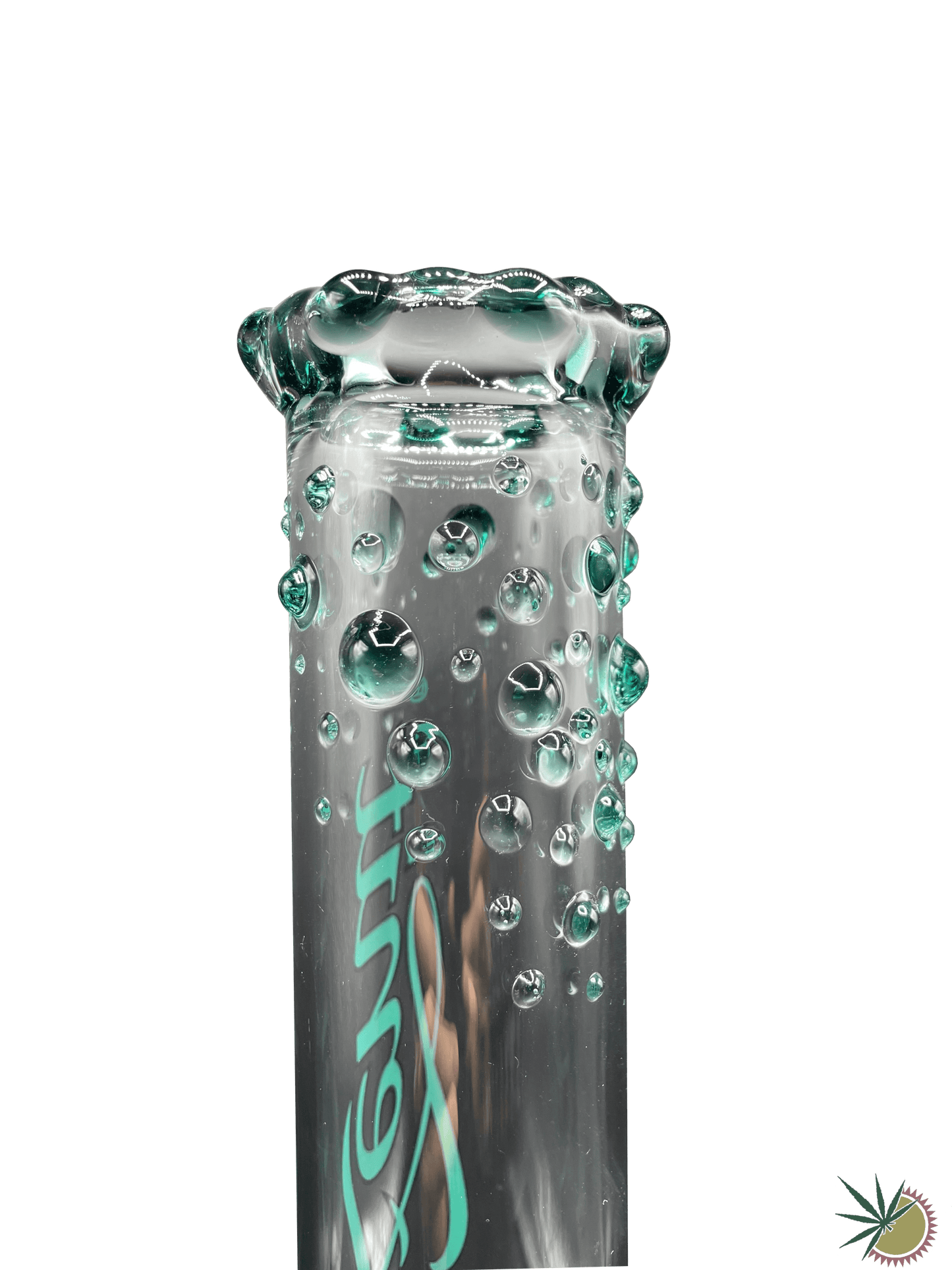Zenit Bong 18.8er Schliff "Custom Inlinebong/Querrohr Teal" 3.5mm 39cm - THC Headshop