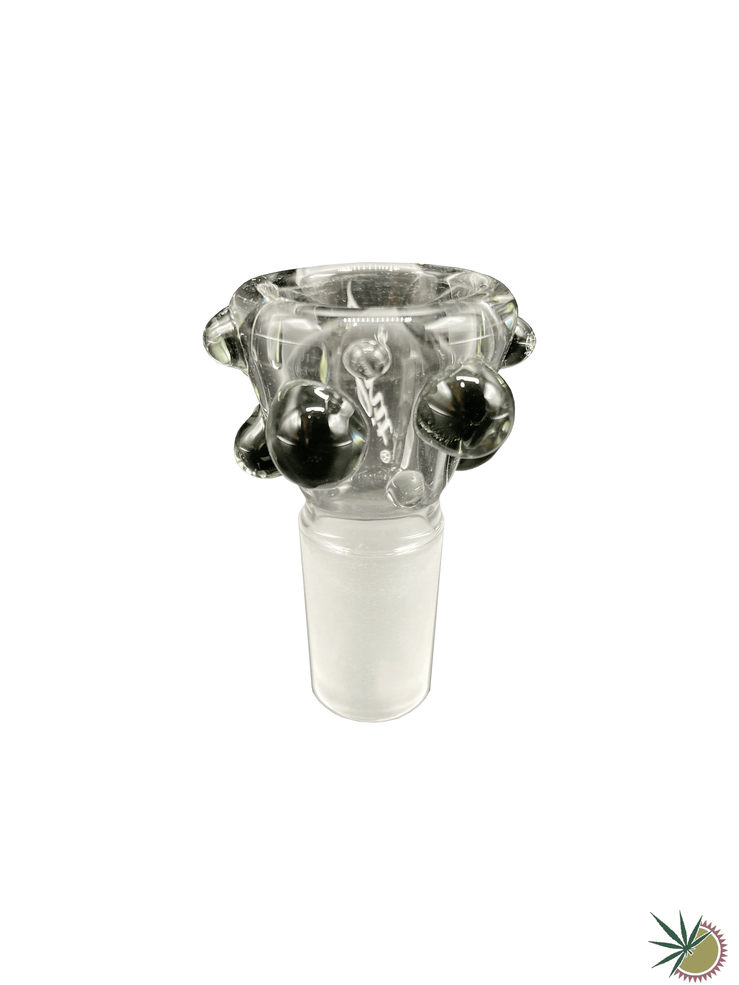 Zenit Bongkopf "Schwarze Bobbles" 18.8er Schliff Turbo - THC Headshop