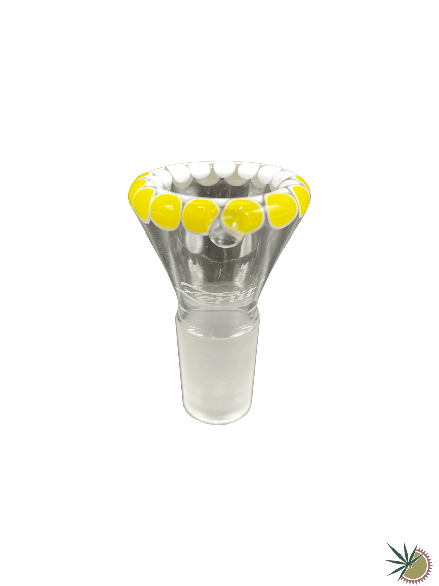 Zenit Bongkopf "Weiß/Gelbes Rasta" 18.8er Schliff Turbo - THC Headshop