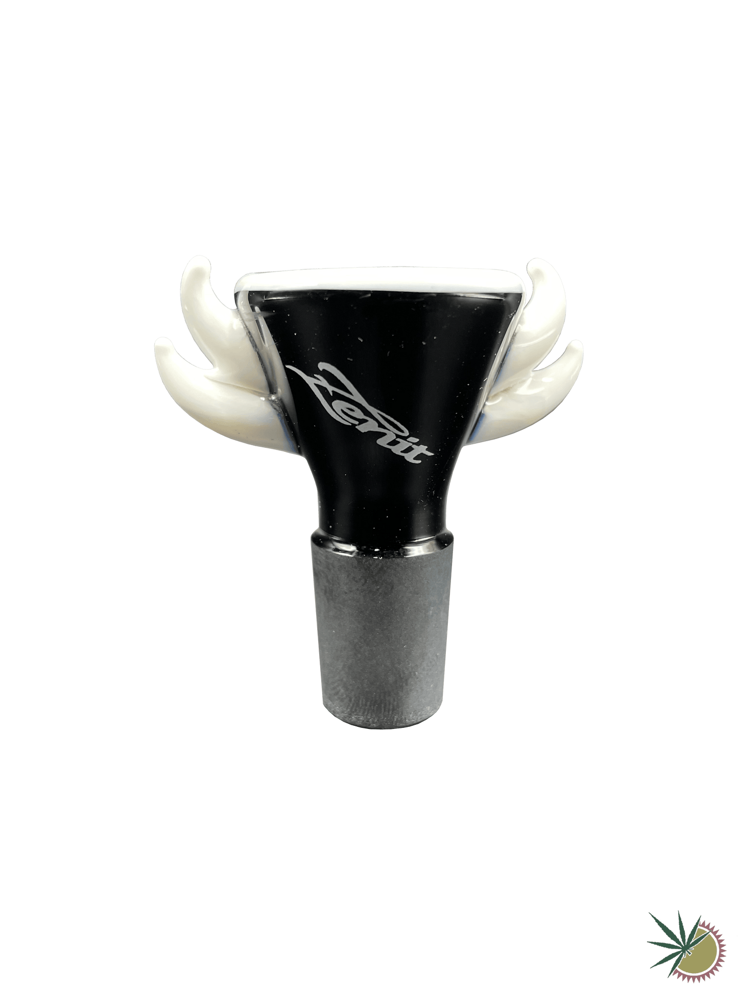 Zenit Bongkopf "Fully Dimension Wiking Schwarz/Weiß" 18.8er Schliff Turbo - THC Headshop