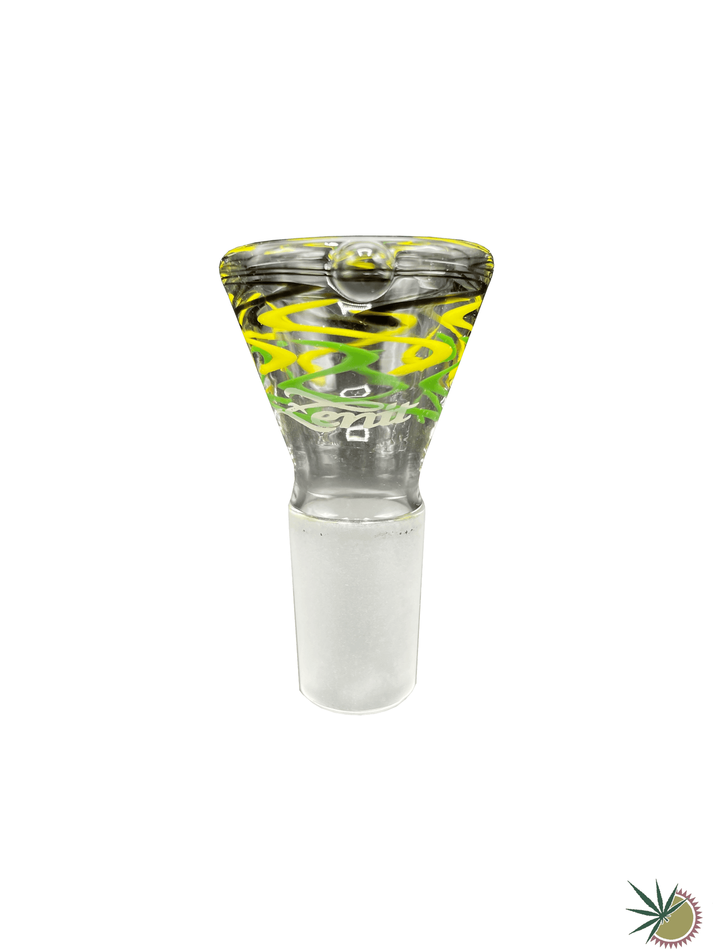 Zenit Bongkopf "Schwarz/Gelb/Grünes Twister" 18.8er Schliff Turbo - THC Headshop
