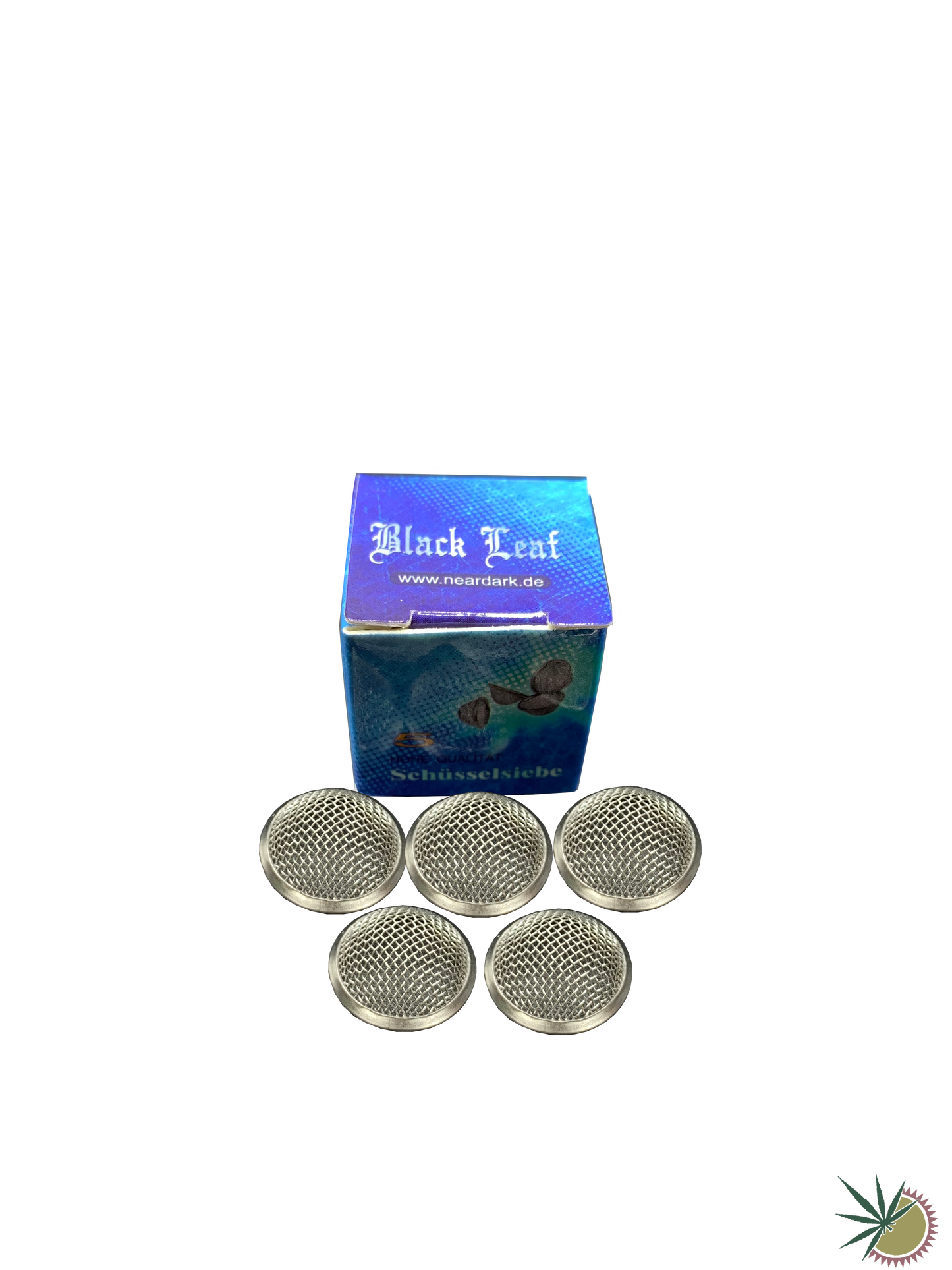 Black Leaf Schüsselsiebe aus Metall verschiedene Größen 1 Packung á 5 Siebe