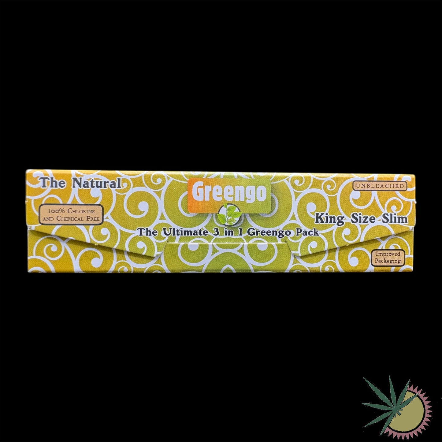 Greengo Longpapers 3in1 ungebleicht King Size Slim + Filtertips und Mischschale