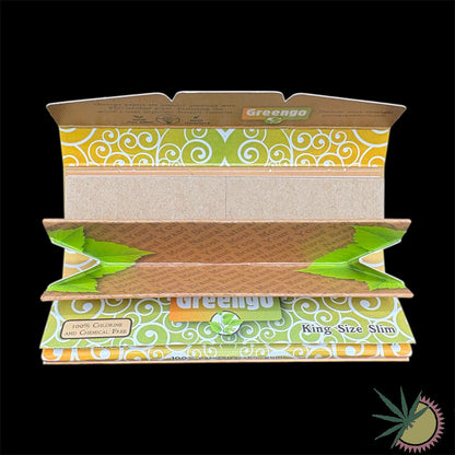 Greengo Longpapers 3in1 ungebleicht King Size Slim + Filtertips und Mischschale