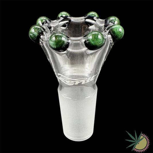 Zenit Bongkopf Schwarz-Glitzergrüne Krone 18.8er Schliff Turbo