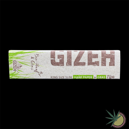 Gizeh Hanf&Gras Longpapers aus Hanf King Size Slim + Filtertips