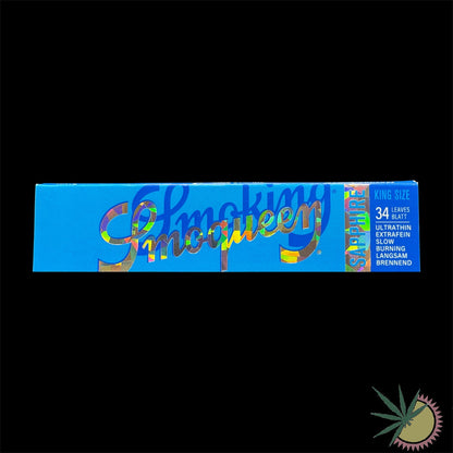 Smoking Smoqueen Sapphire Hellblaue Longpapers King Size Slim