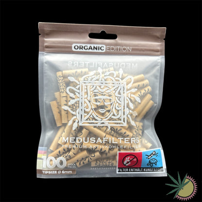 Medusa Zellstoff-Aktivkohlefilter Ø6mm 1 Packung á 100 Stück verschiedene Farben