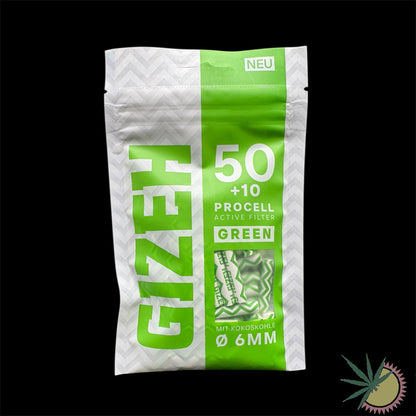 Gizeh ProCell Aktivkohlefilter mit Papierkappen Ø6mm 50+10 Stück verschiedene Farben