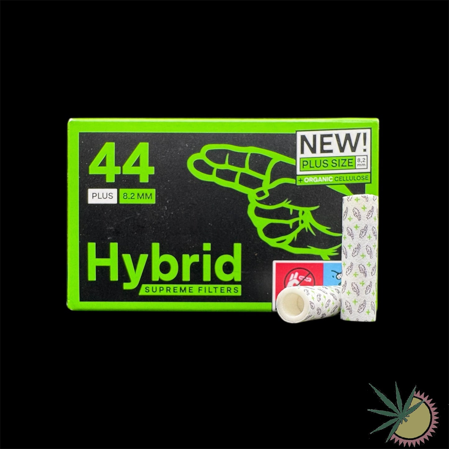 Hybrid Supreme Zellstoff-Aktivkohlefilter Ø8.2mm 1 Packung á 44 Stück Weiß