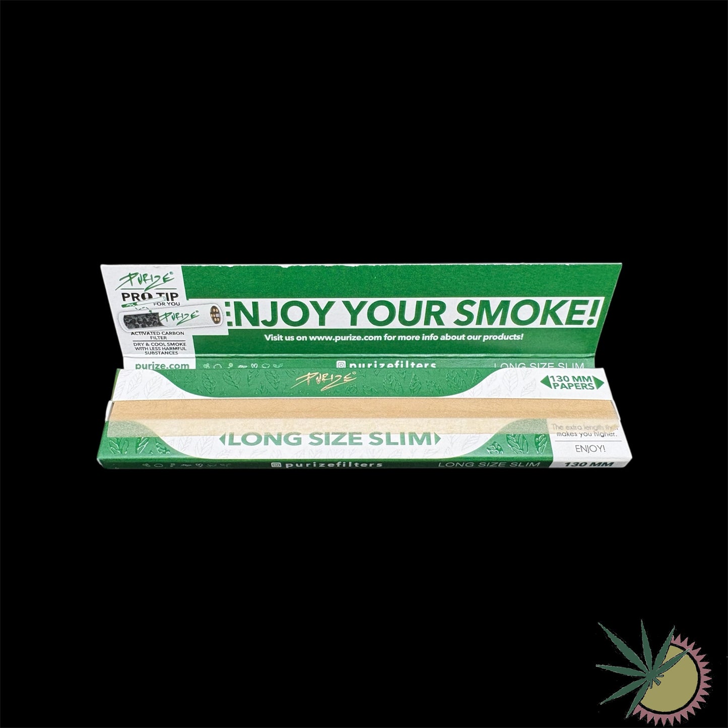 Purize Longpapers ungebleicht Long Size Slim 130mm (Extra lang)