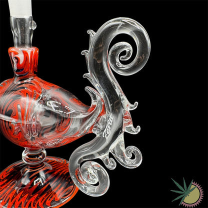 Zenit Dab Rig Custom 14.5er Schliff "Wunderlampe" mit Farbsection + Banger
