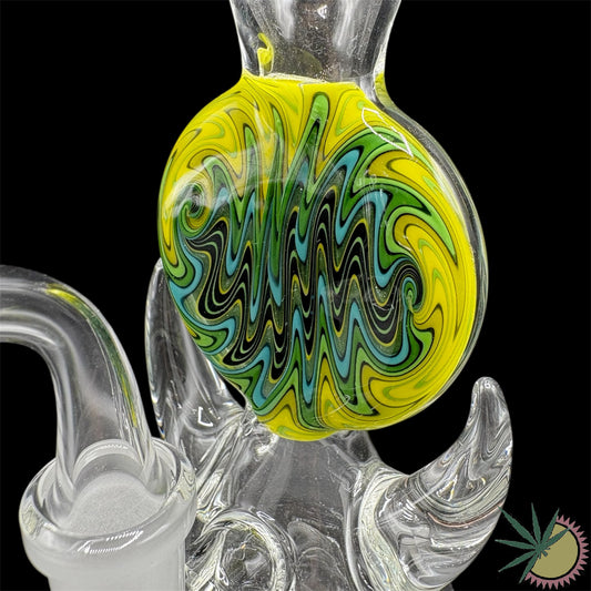 Zenit Dab Rig Custom „Ölbeaker" 14.5er Schliff mit Farbsection + Banger