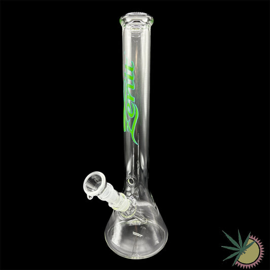 Zenit Bong Beaker 18.8er Schliff Grünes Logo 3.5mm 40cm Kickloch