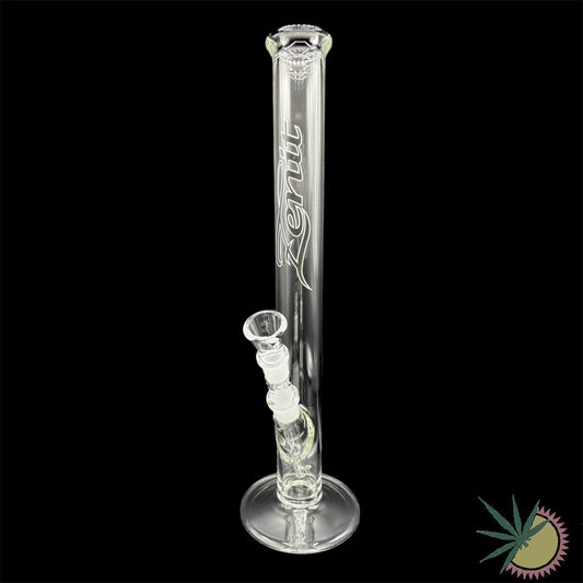 Zenit Bong 18.8er Schliff Schwarzes Logo 5mm 45cm Rundfuß