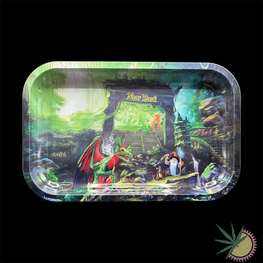 Bauunterlage Black Leaf "NearDark" aus Metall 27.5x17.5cm